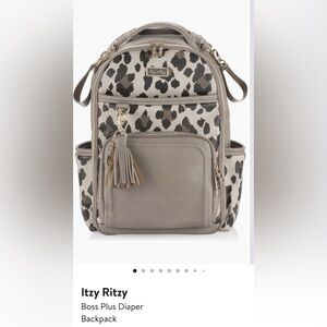 Itzy Ritzy Boss Plus Leopard diaper bag Backpack
